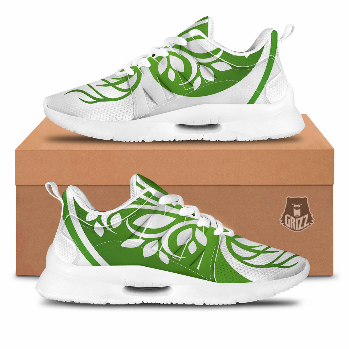 Tree Of Life Yin Yang Print Tennis Shoes-grizzshop