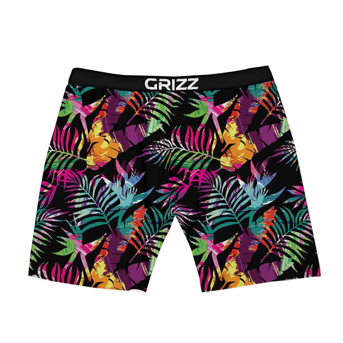 Tree Palm Trippy Print Pattern Boxer Briefs-grizzshop