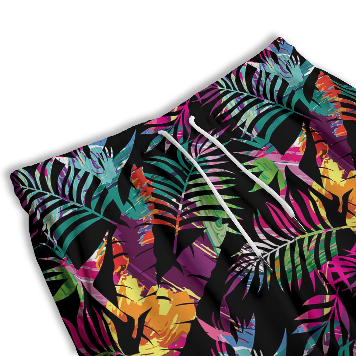Tree Palm Trippy Print Pattern Men's Athletic Shorts