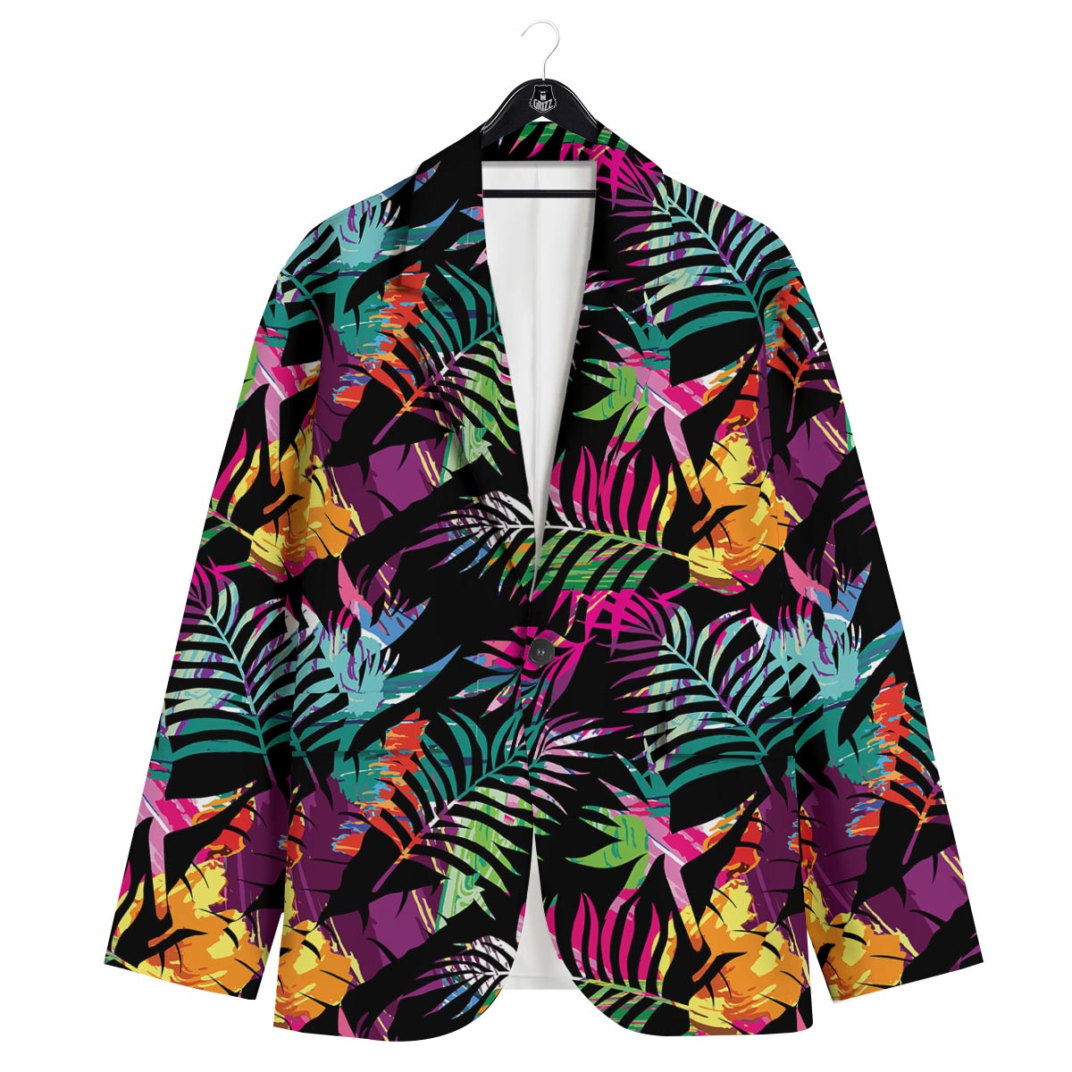 Tree Palm Trippy Print Pattern Men's Sport Coat-grizzshop