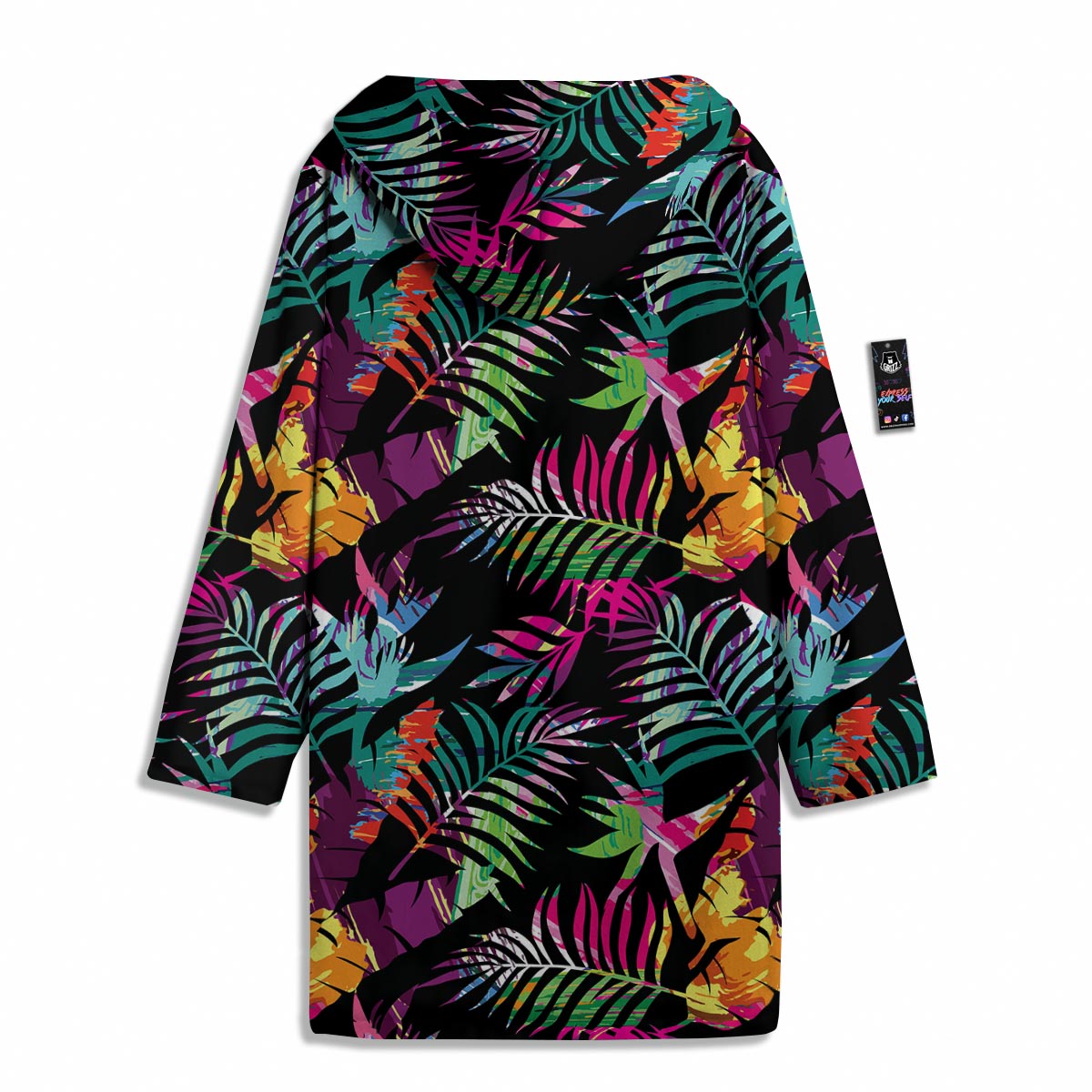 Tree Palm Trippy Print Pattern Men's Windbreaker Jacket-grizzshop