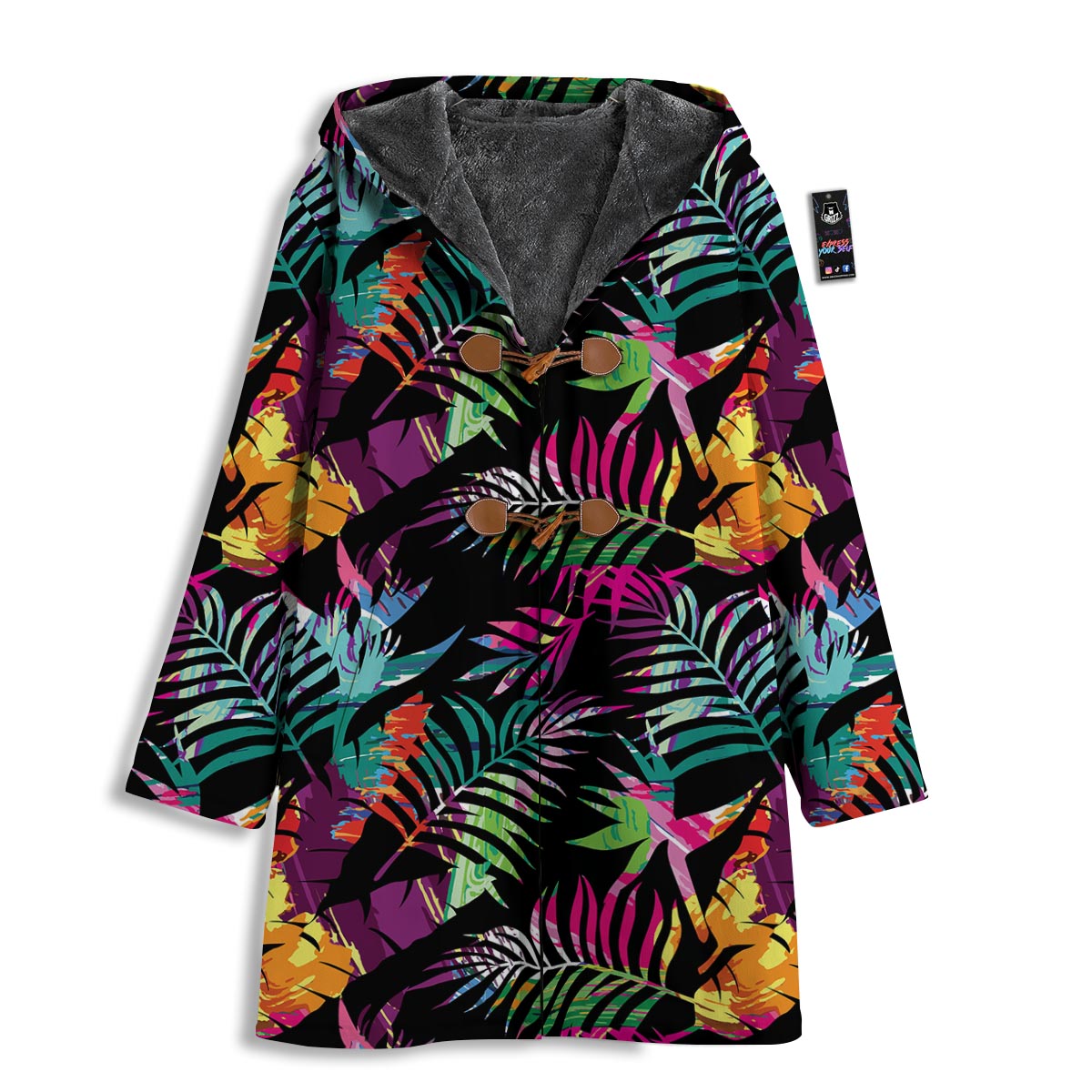 Tree Palm Trippy Print Pattern Men's Windbreaker Jacket-grizzshop