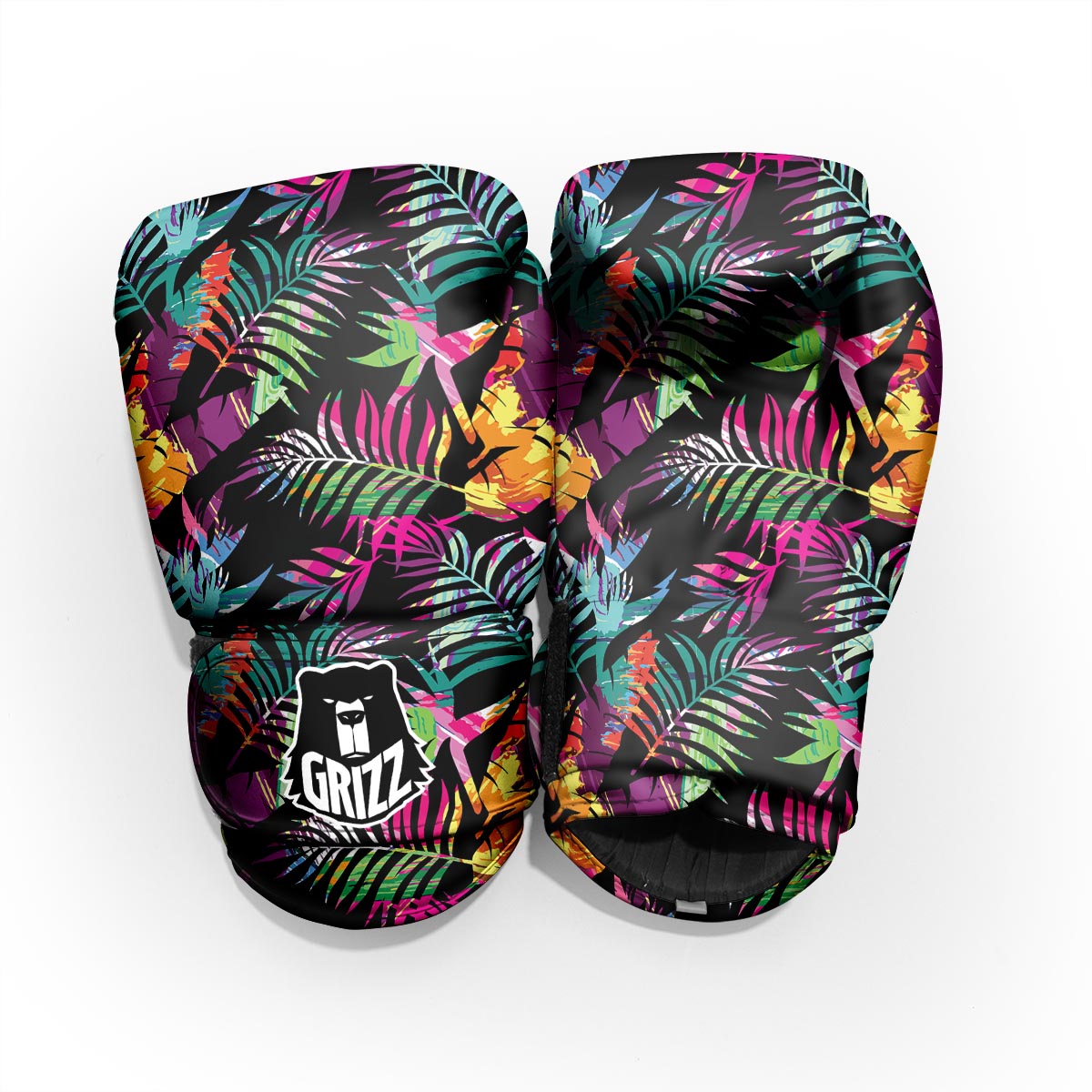 Tree Palm Trippy Print Pattern Pro Boxing Glove
