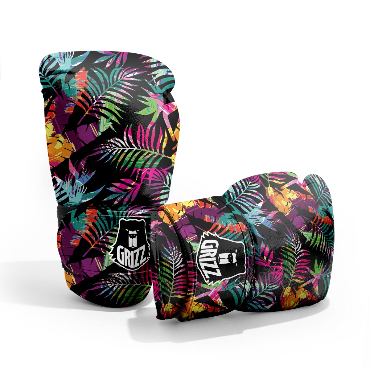 Tree Palm Trippy Print Pattern Pro Boxing Glove