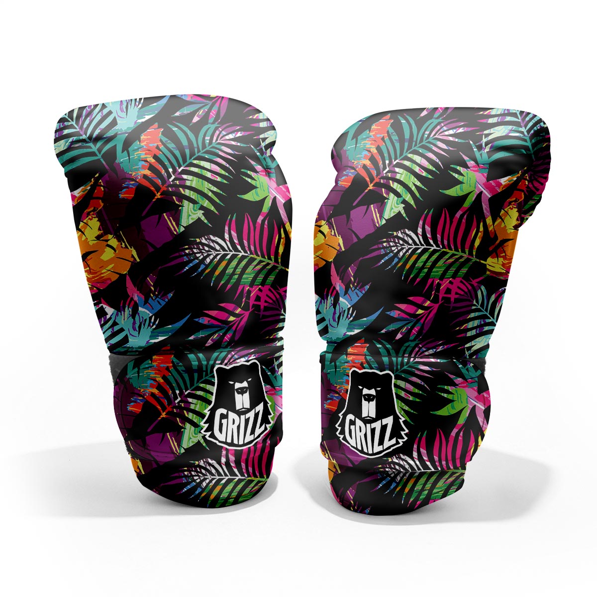 Tree Palm Trippy Print Pattern Pro Boxing Glove