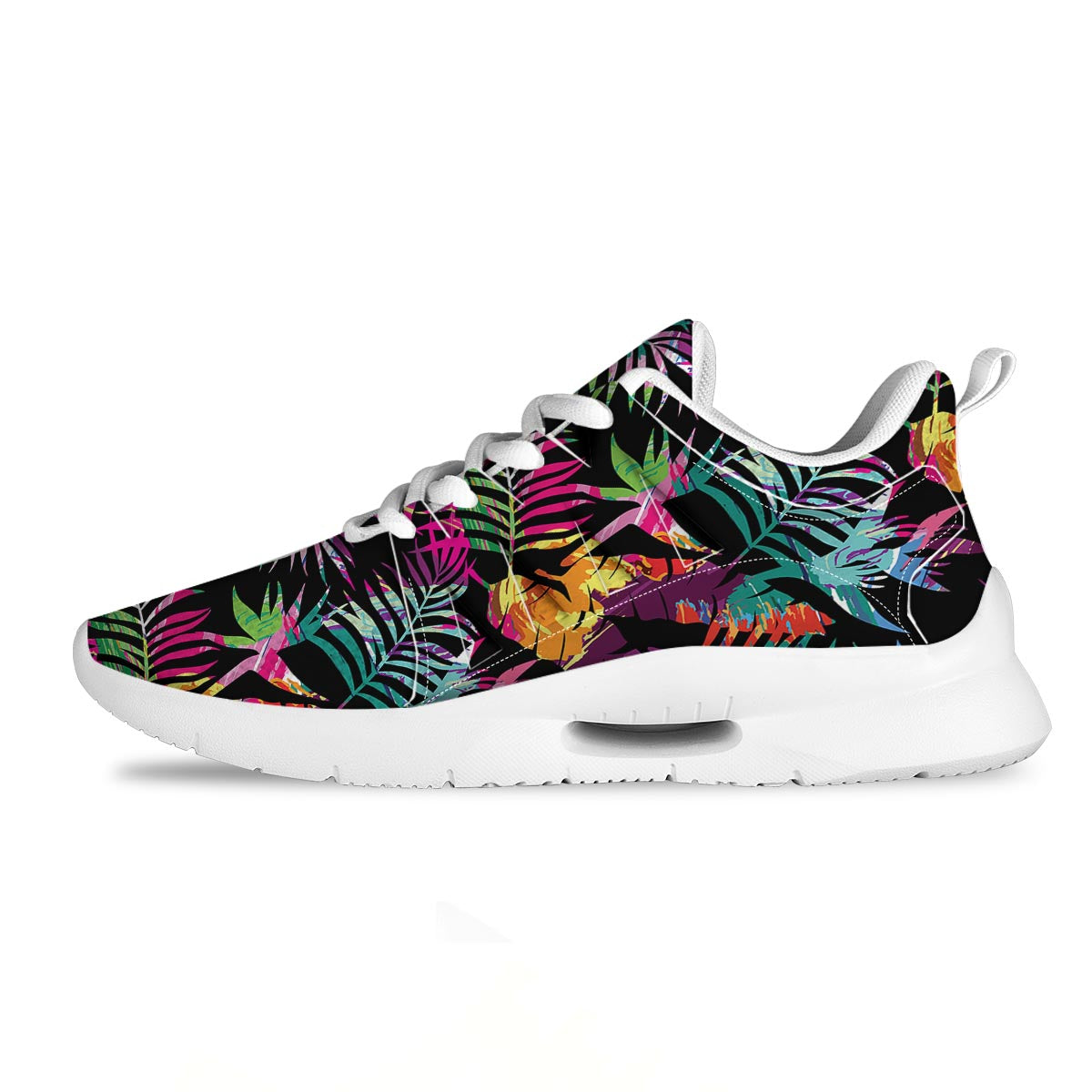 Tree Palm Trippy Print Pattern Tennis Shoes-grizzshop
