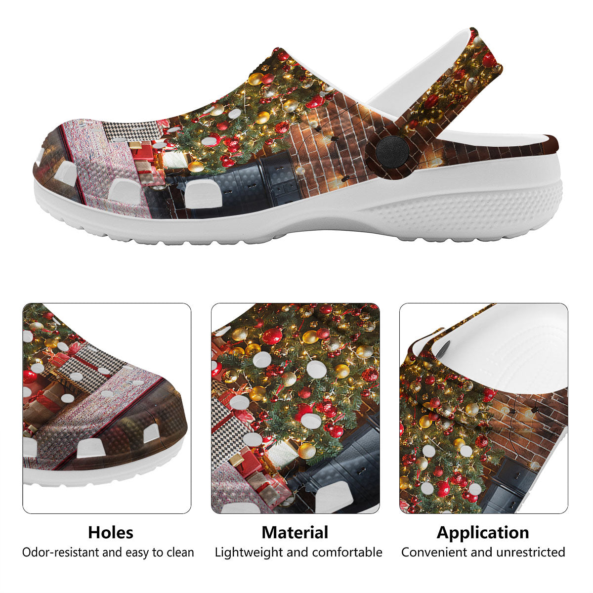 Tree Xmas Print Clog-grizzshop