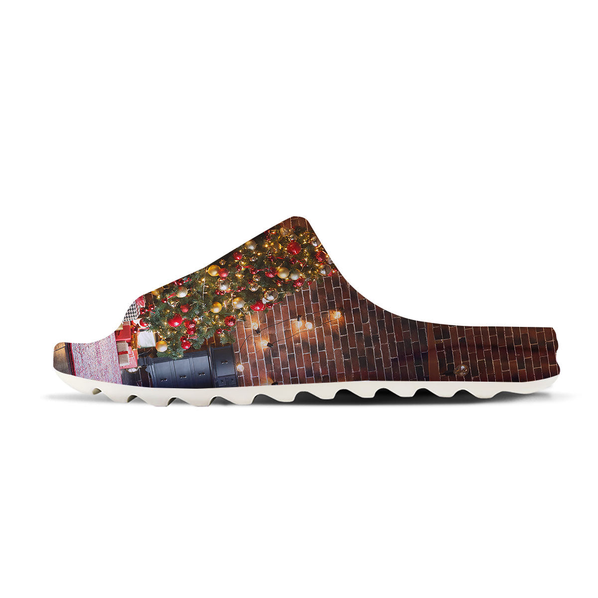 Tree Xmas Print Sandals-grizzshop