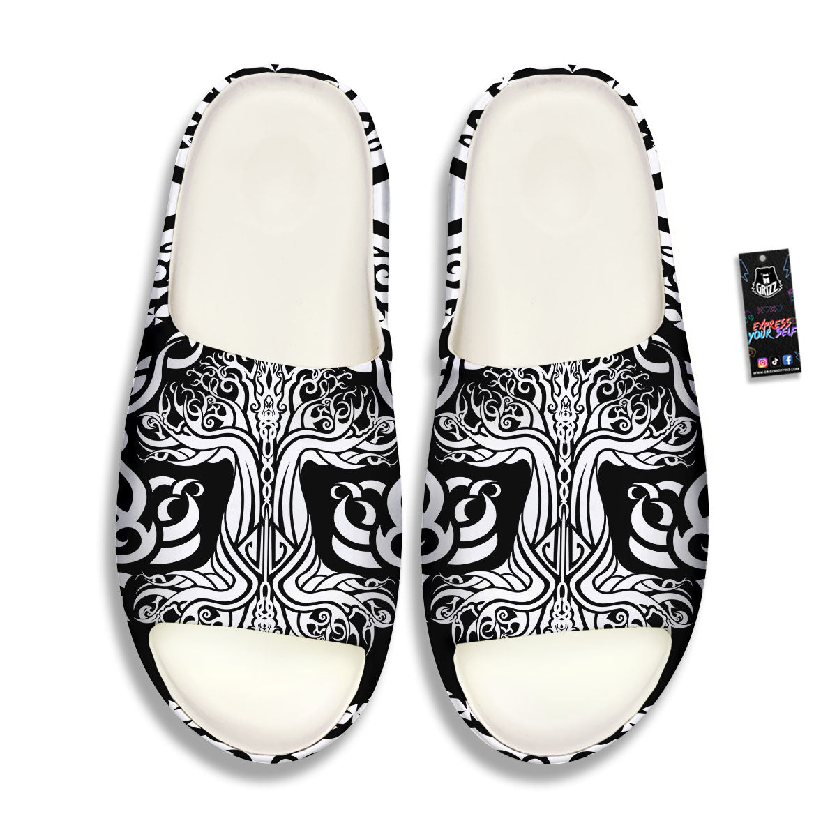 Tree Of Life Viking Print Sandals-grizzshop