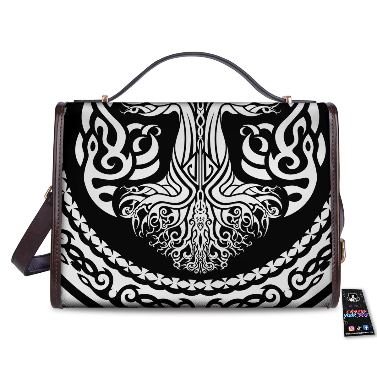 Tree Of Life Viking Print Women's Satchel Bag