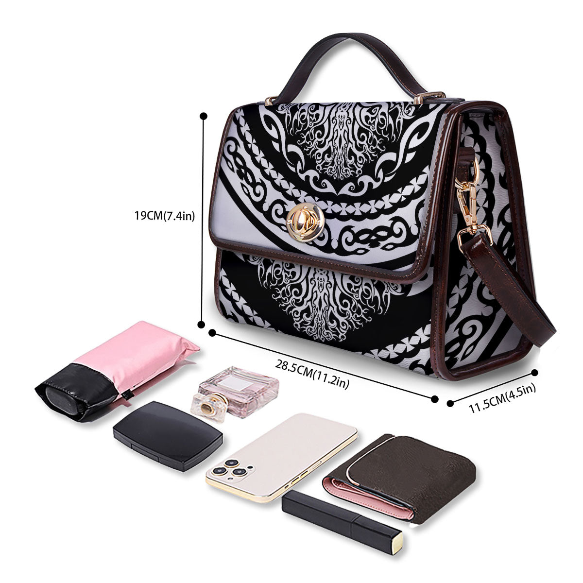 Tree Of Life Viking Print Women's Satchel Bag