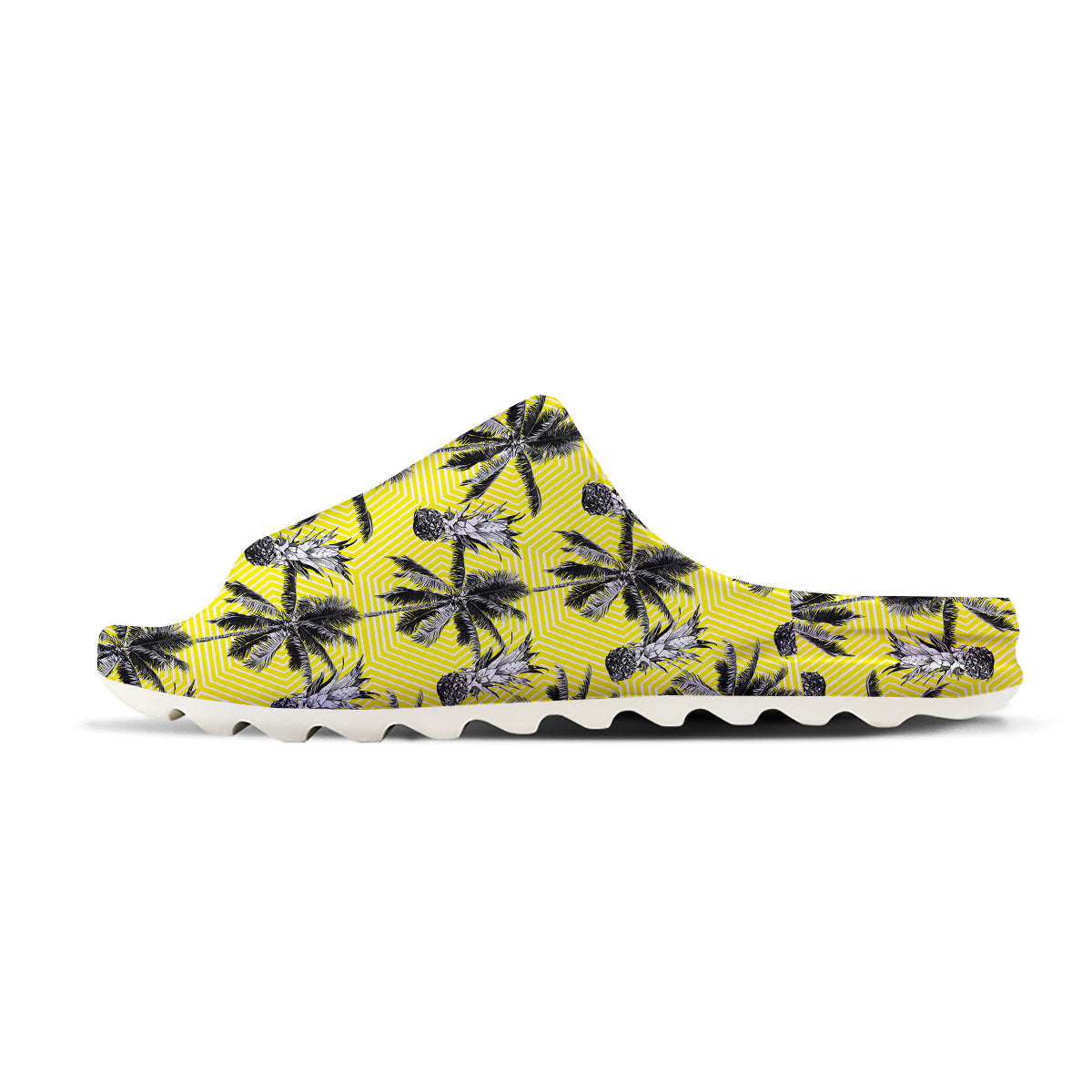 Tree Palm Yellow Print Pattern Sandals-grizzshop