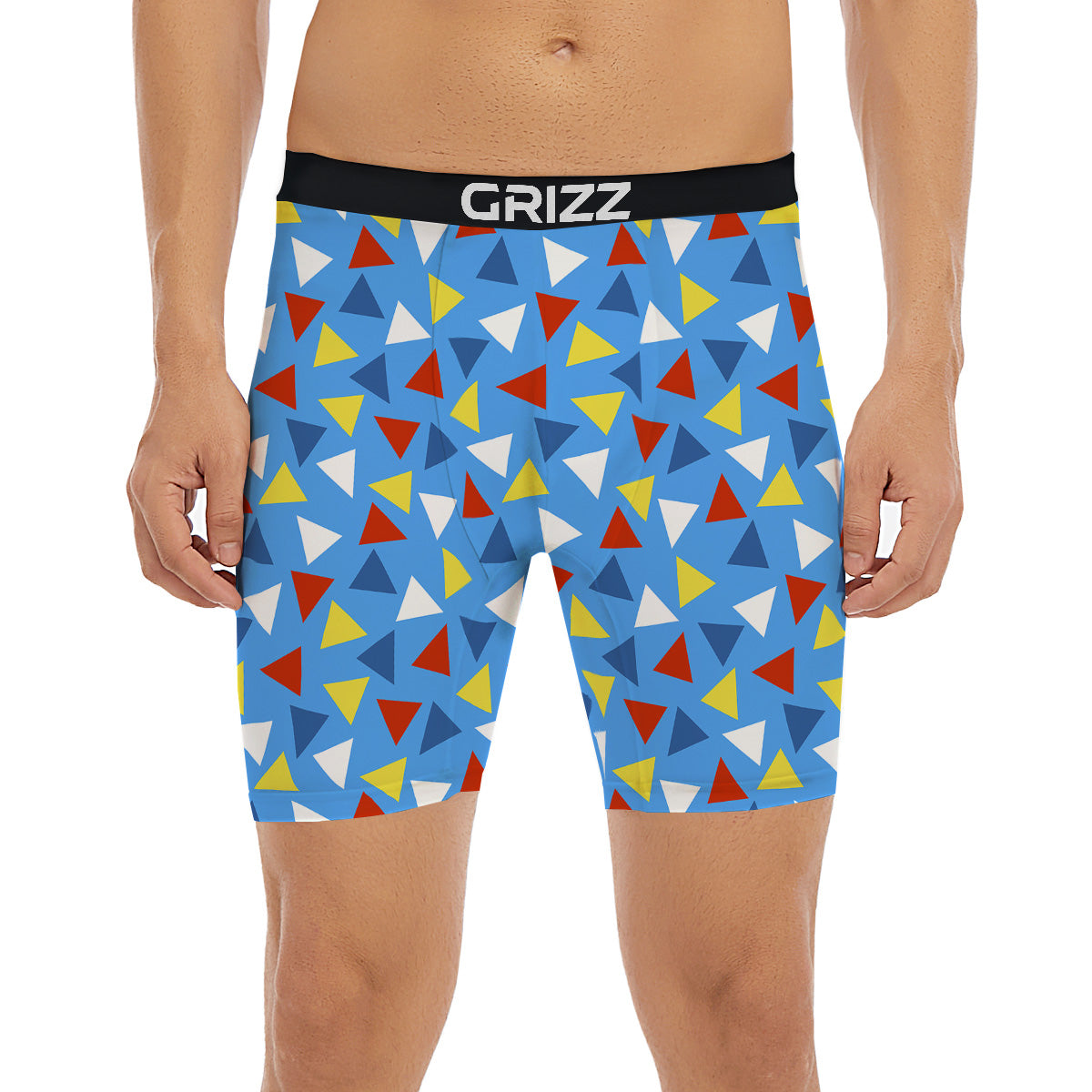 Triangle Autism Awareness Color Print Pattern Boxer Briefs-grizzshop