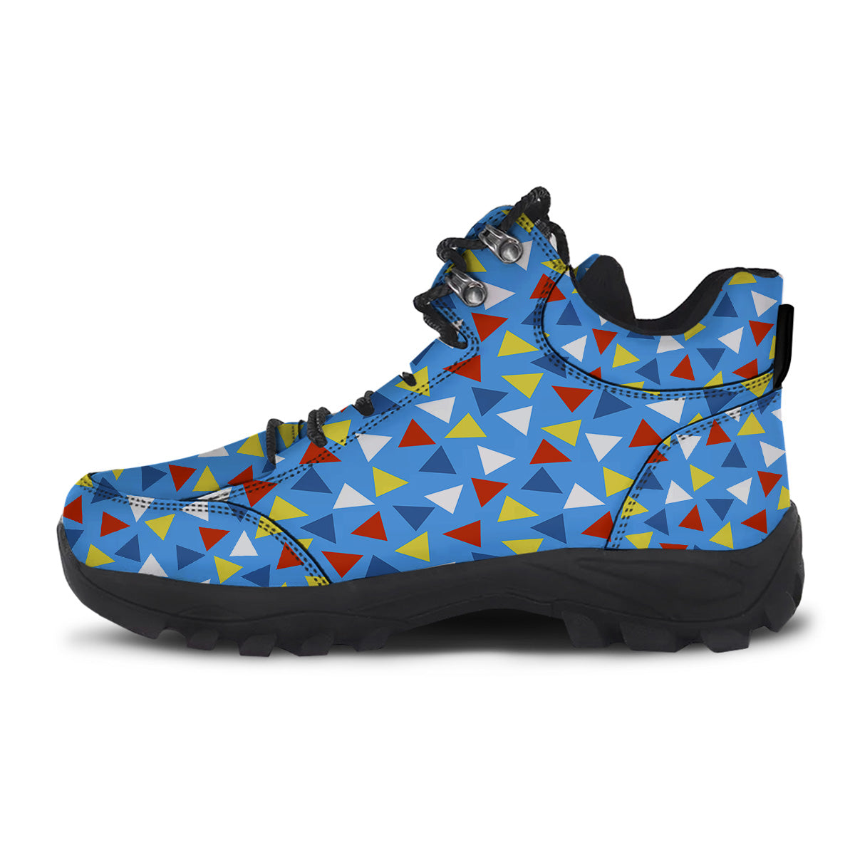Triangle Autism Awareness Color Print Pattern Hiking Shoes-grizzshop