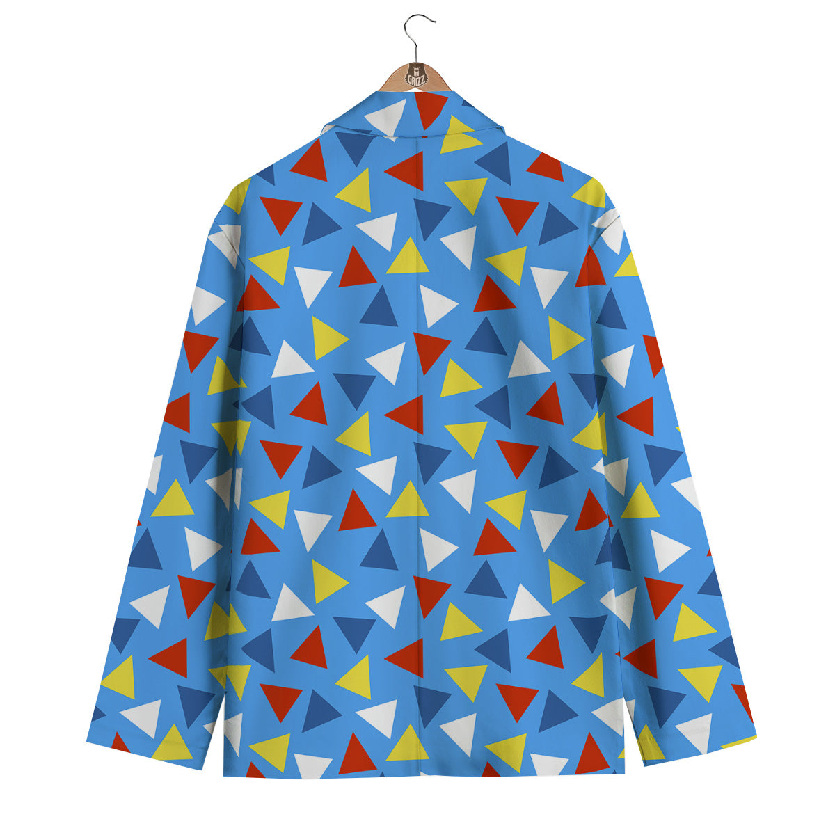 Triangle Autism Awareness Color Print Pattern Men's Blazer-grizzshop