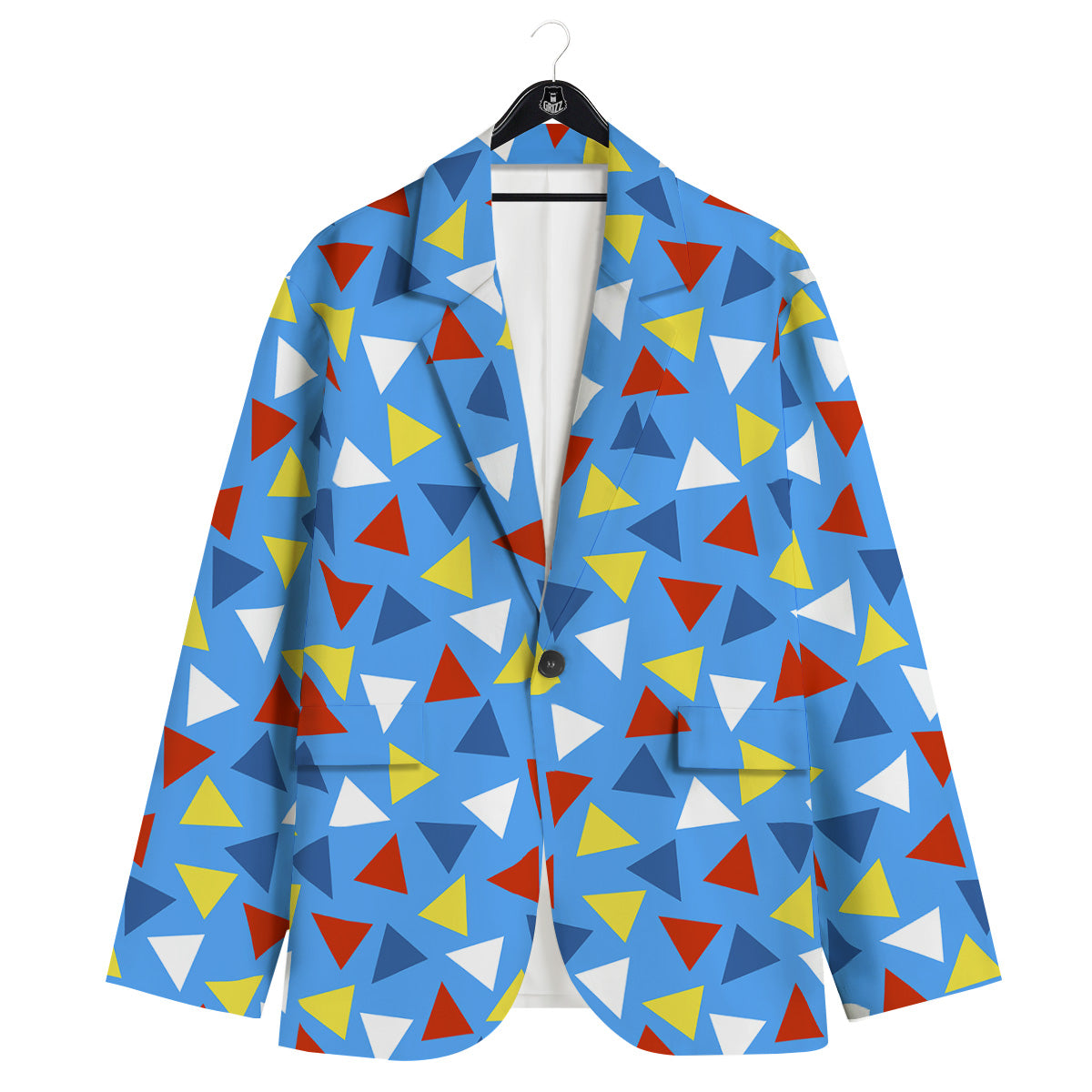 Triangle Autism Awareness Color Print Pattern Men's Sport Coat-grizzshop