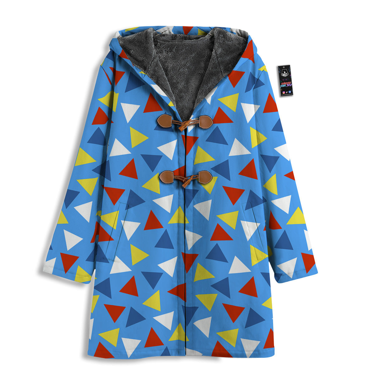 Triangle Autism Awareness Color Print Pattern Men's Windbreaker Jacket-grizzshop