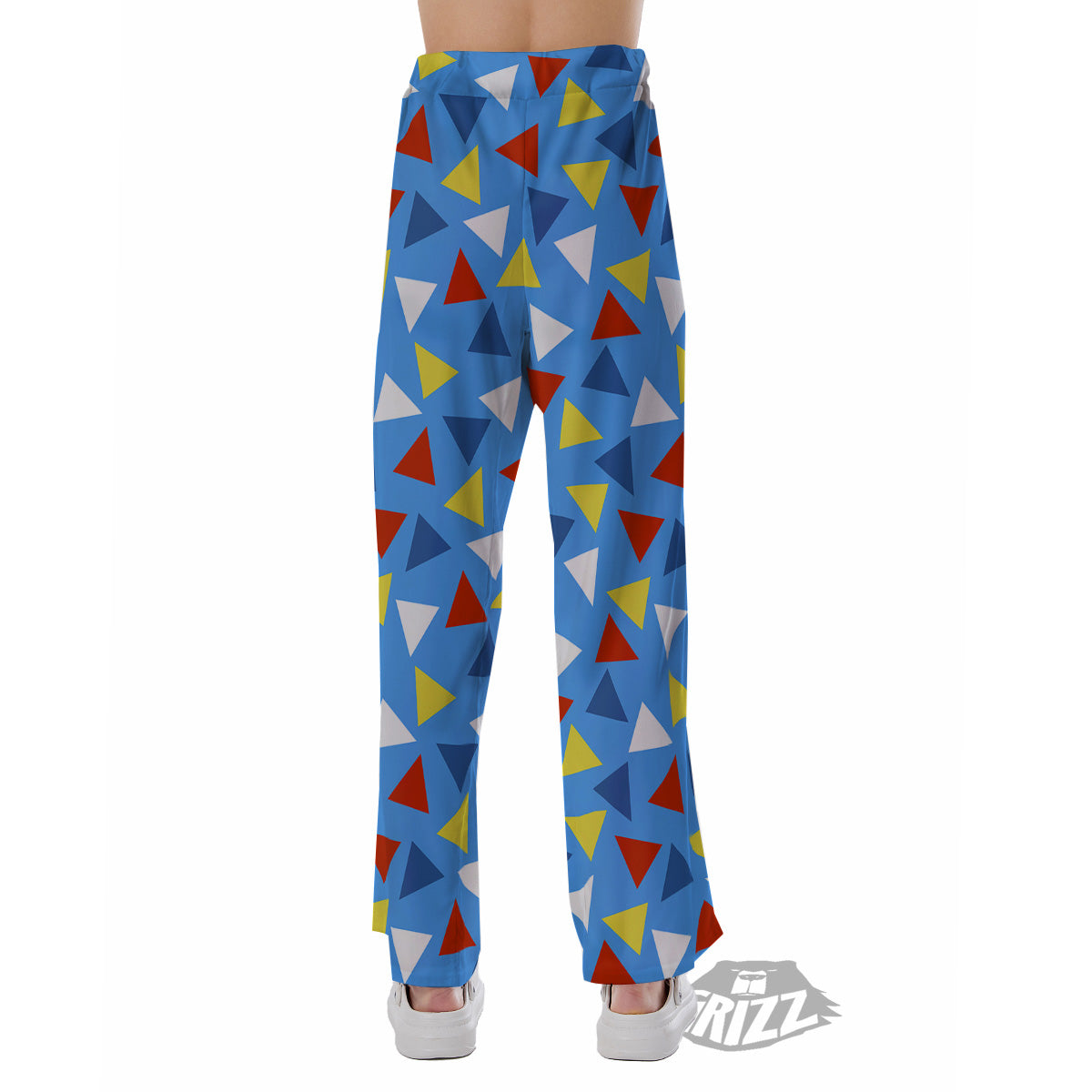 Triangle Autism Awareness Color Print Pattern Pajama Pants-grizzshop