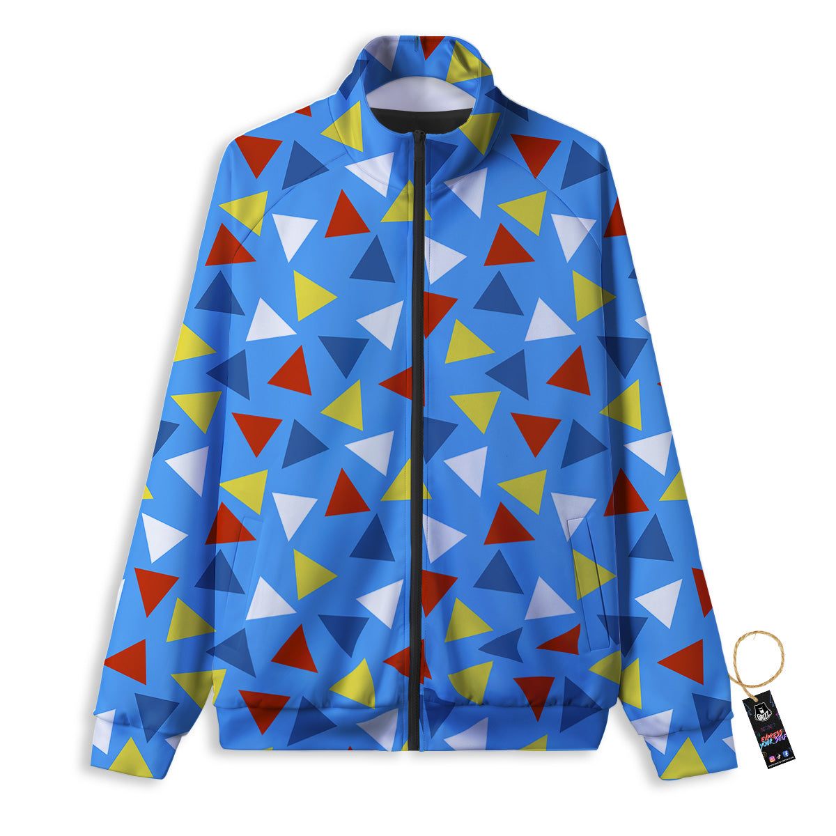 Triangle Autism Awareness Color Print Pattern Track Jacket-grizzshop