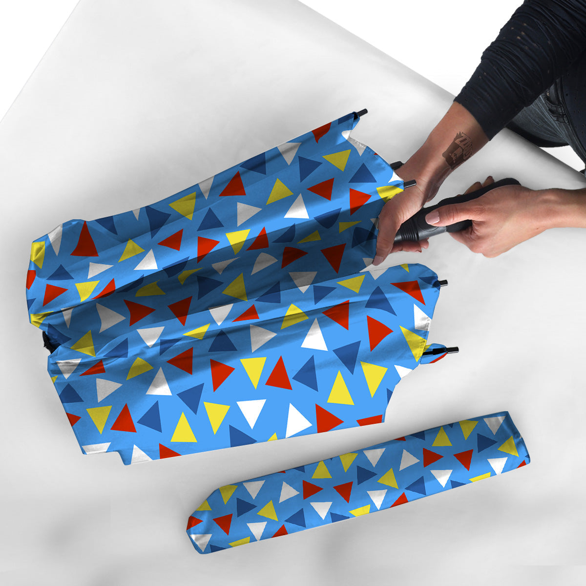 Triangle Autism Awareness Color Print Pattern Umbrella-grizzshop