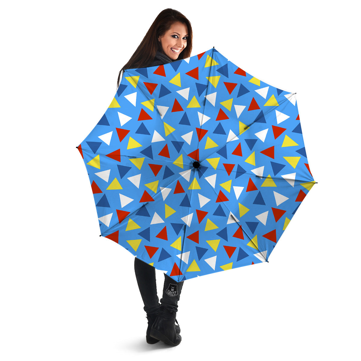 Triangle Autism Awareness Color Print Pattern Umbrella-grizzshop