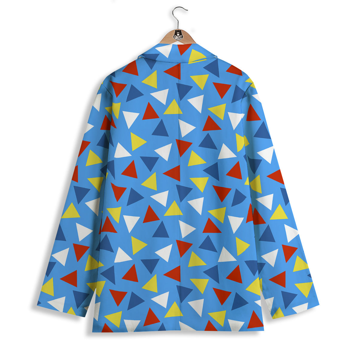 Triangle Autism Awareness Color Print Pattern Women's Blazer-grizzshop