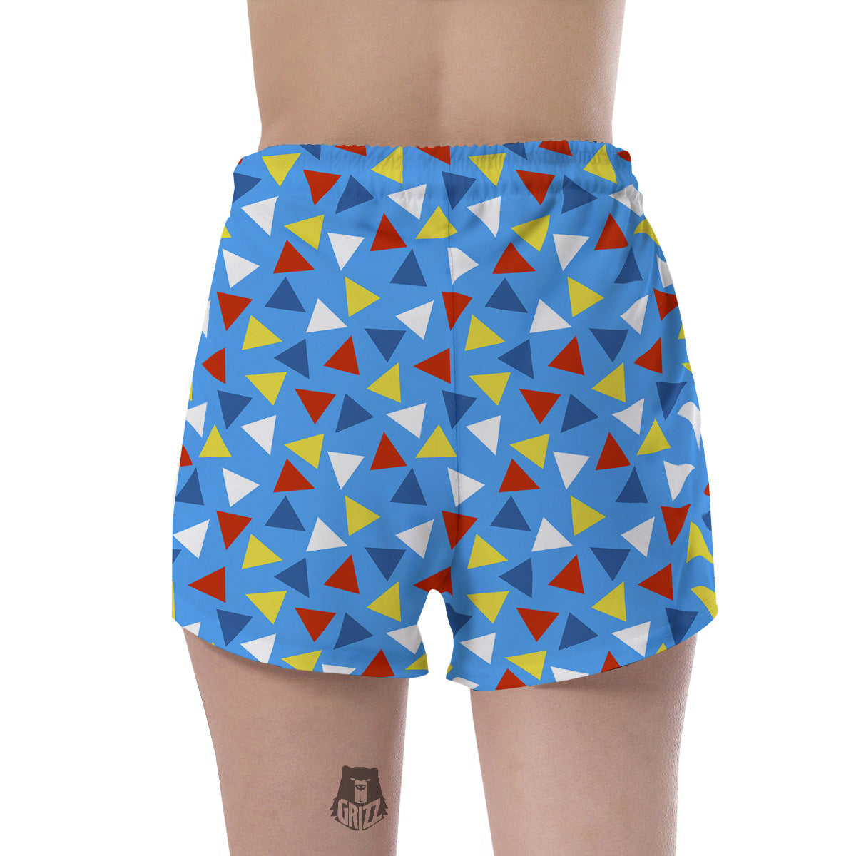 Triangle Autism Awareness Color Print Pattern Women's Shorts-grizzshop