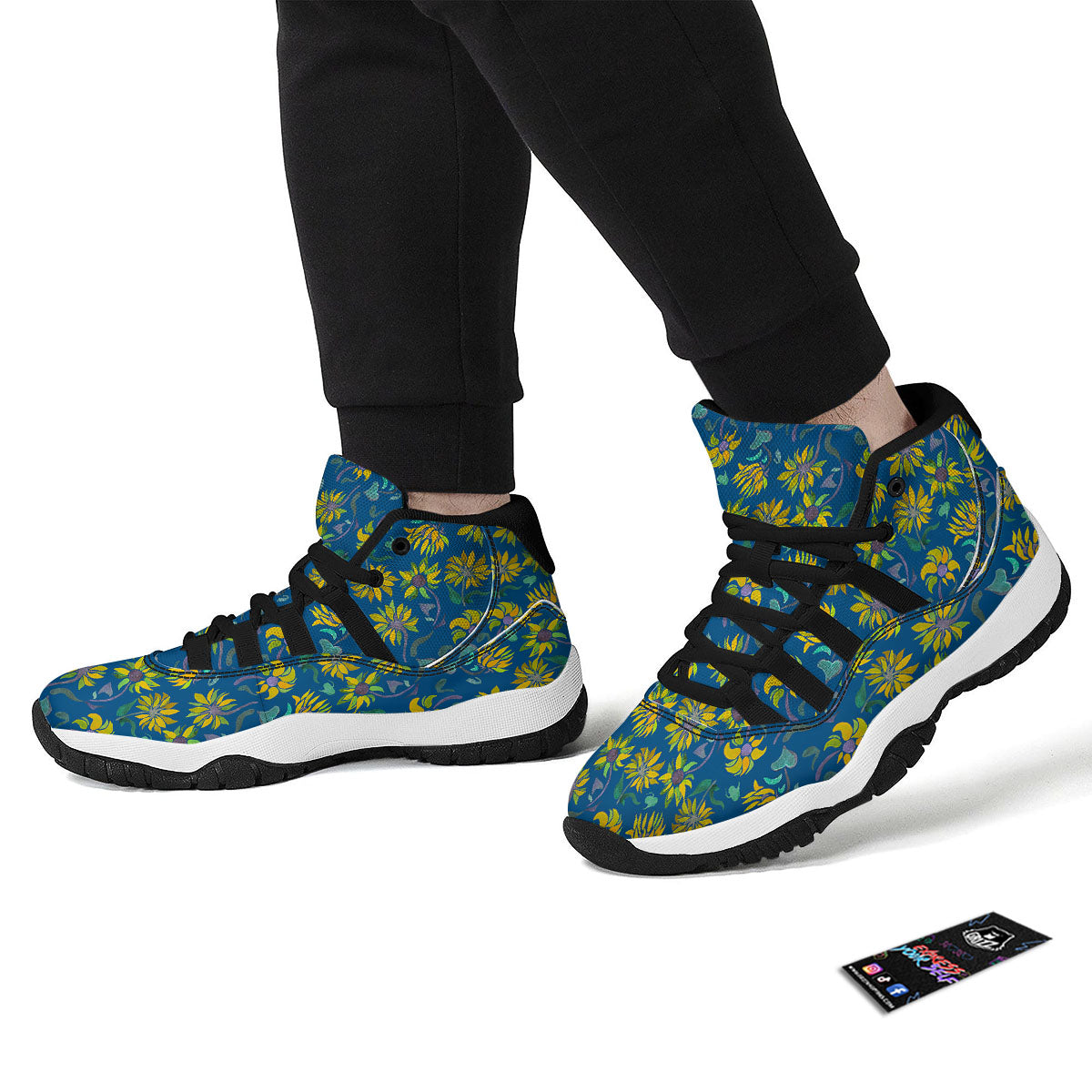 Triangle Dot Geometric Print Pattern Black Bball Shoes-grizzshop