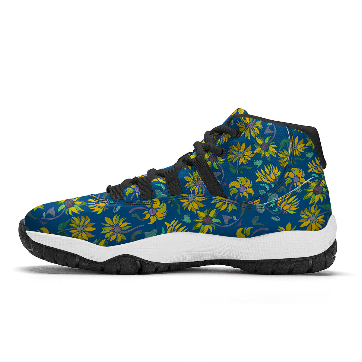 Triangle Dot Geometric Print Pattern Black Bball Shoes-grizzshop