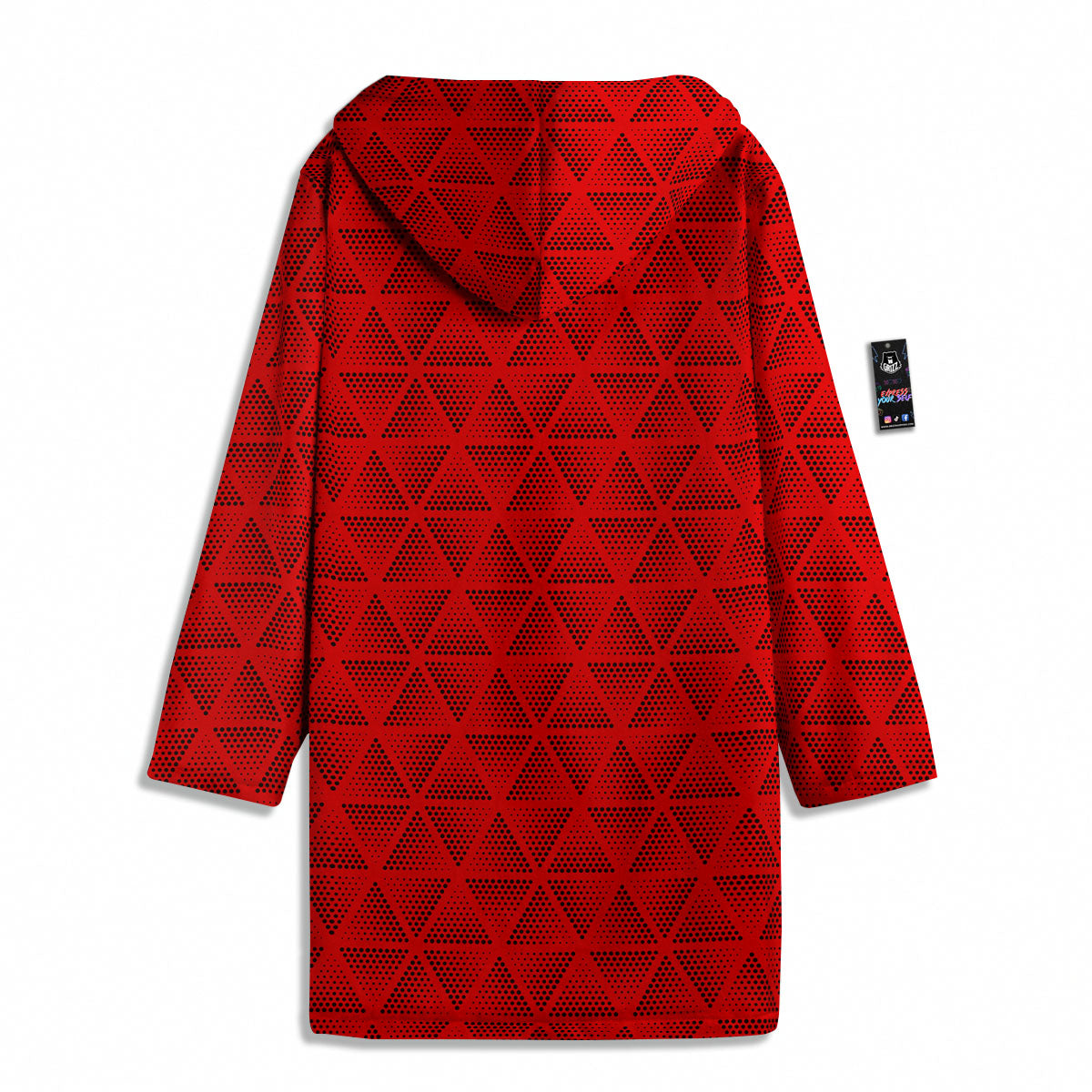 Triangle Dot Geometric Print Pattern Men's Windbreaker Jacket-grizzshop