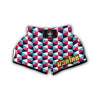 Triangle Pattern Print Muay Thai Boxing Shorts-grizzshop