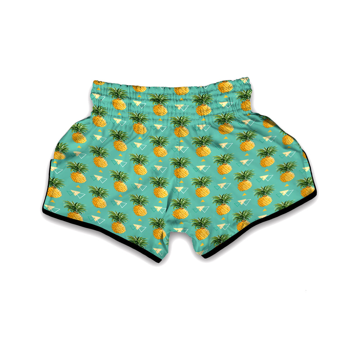 Triangle Pineapple Print Muay Thai Boxing Shorts-grizzshop