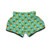 Triangle Pineapple Print Muay Thai Boxing Shorts-grizzshop