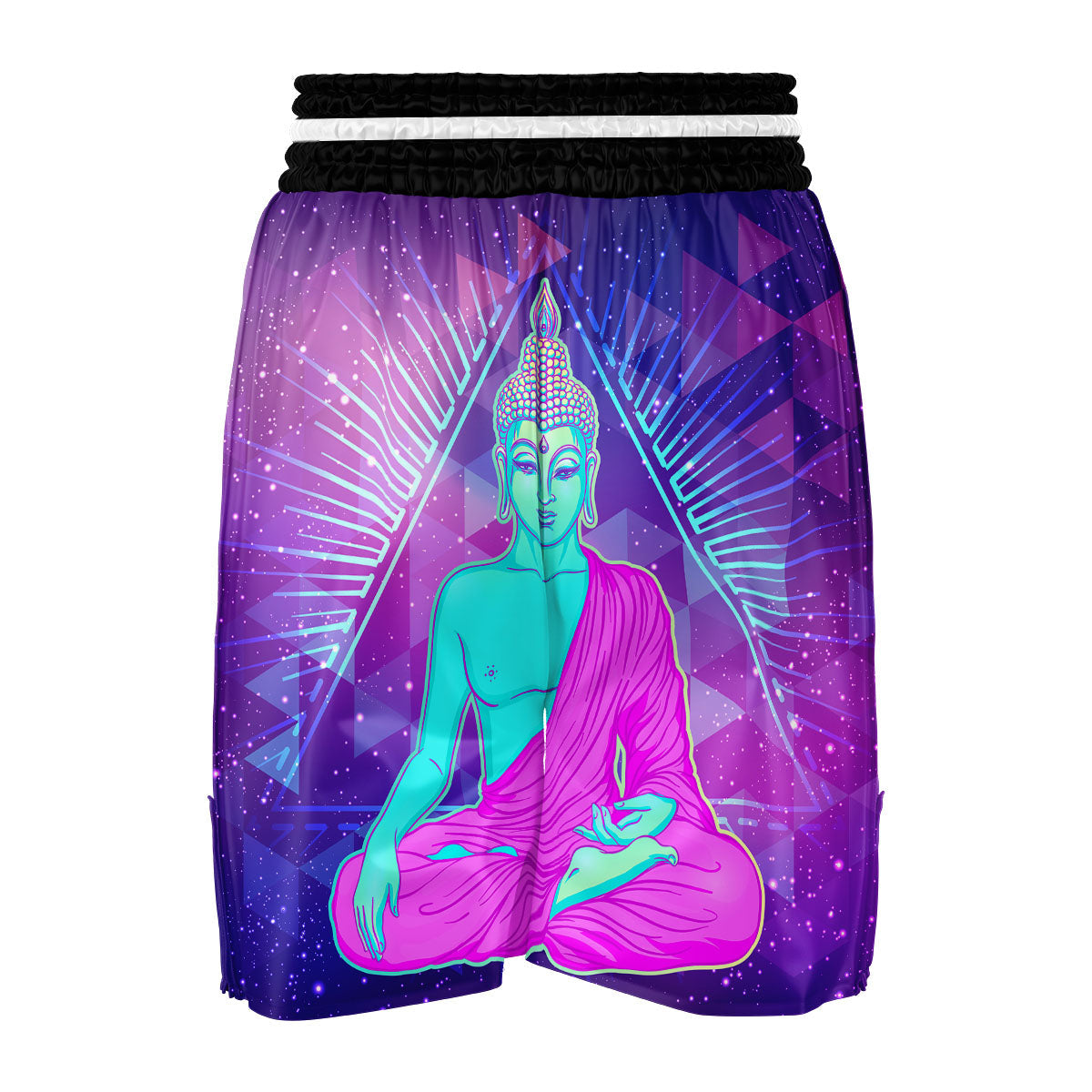Triangle Psychedelic Buddha.jpg Boxing Shorts-grizzshop