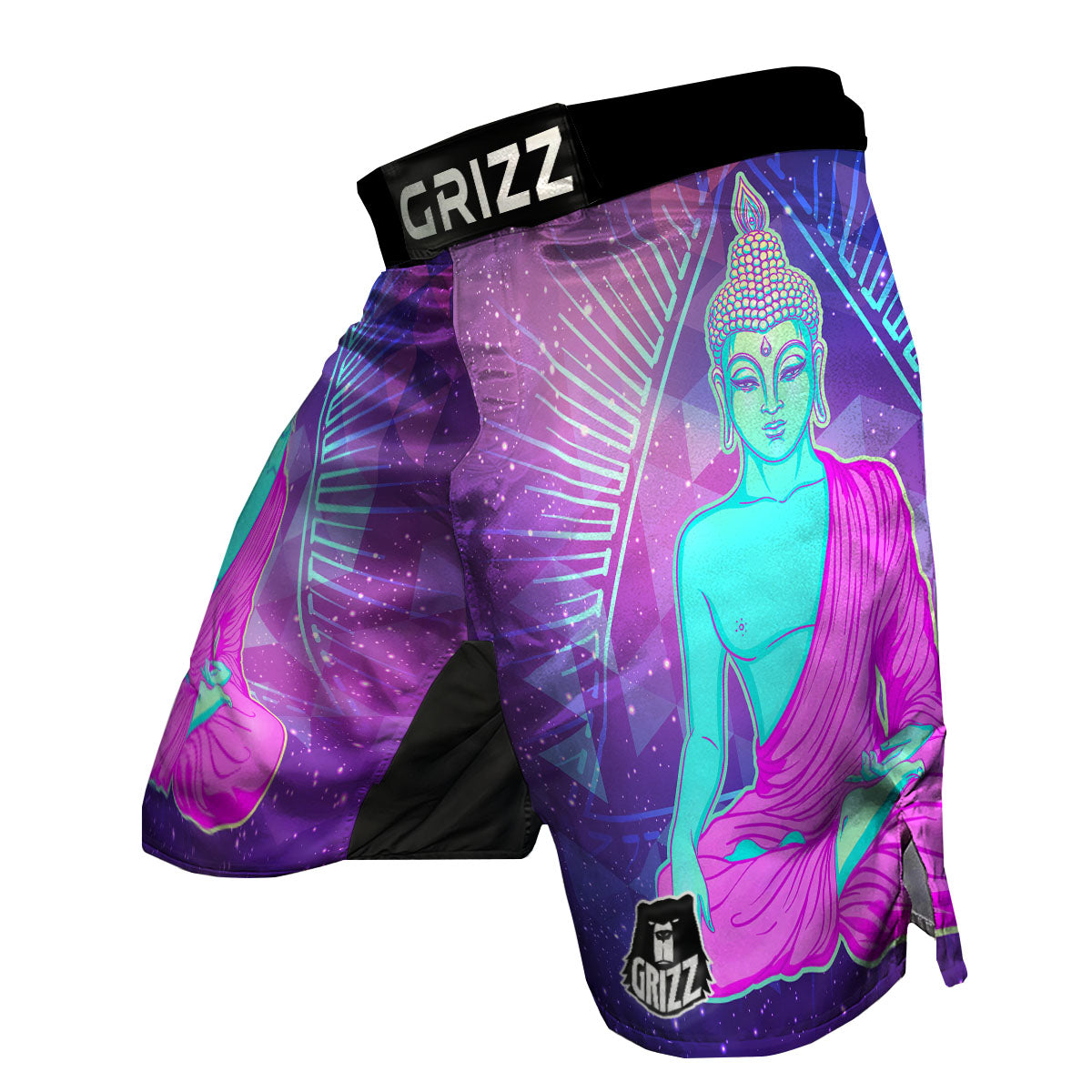 Triangle Psychedelic Buddha.jpg MMA Shorts-grizzshop