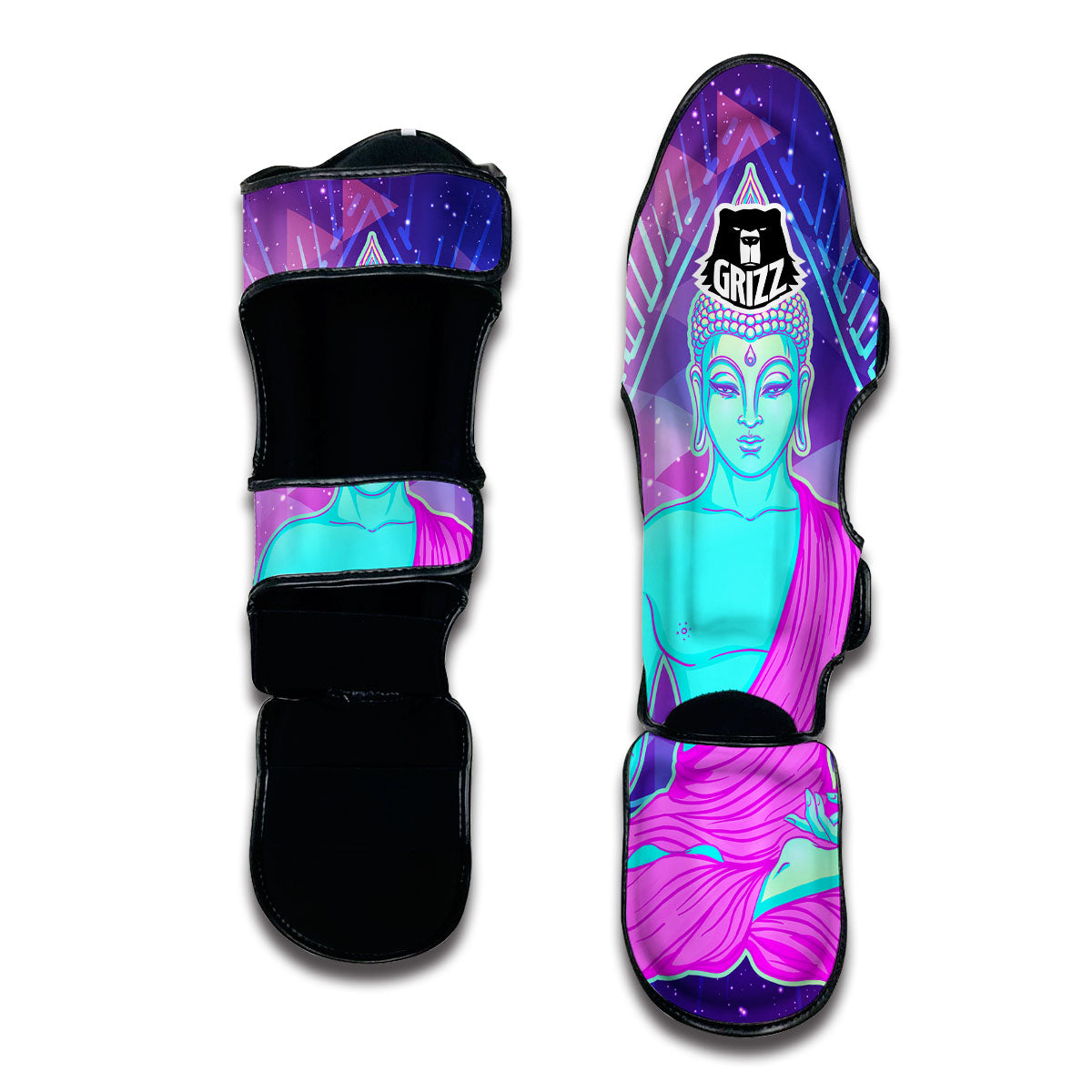 Triangle Psychedelic Buddha.jpg Muay Thai Shin Guards-grizzshop