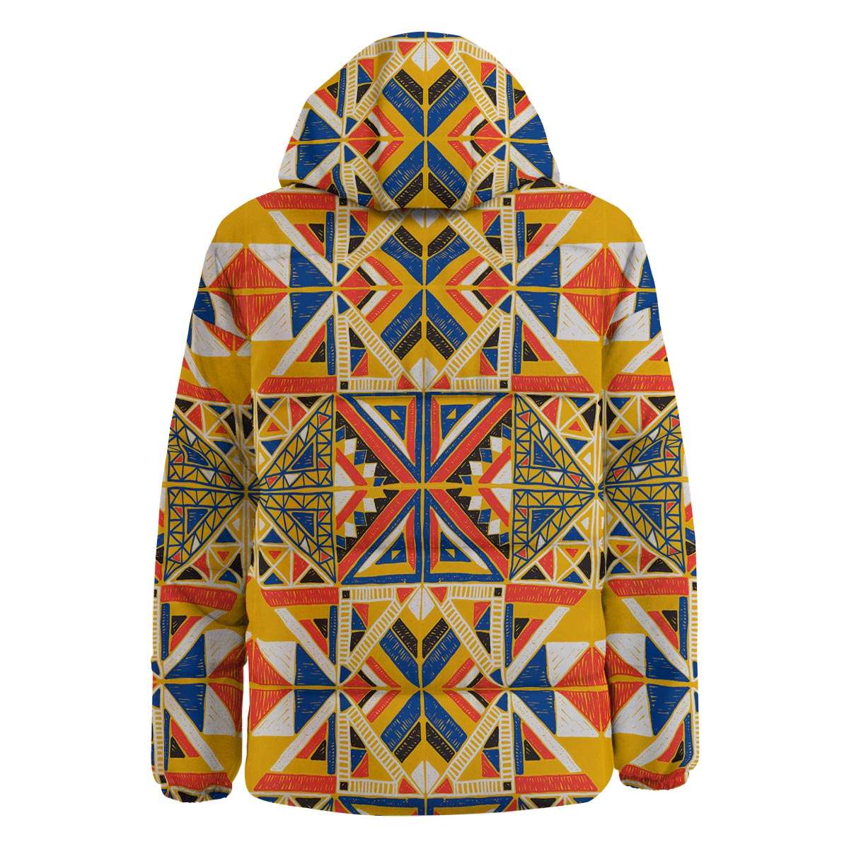 Tribal African Ethnic Sunset Print Pattern Down Jacket-grizzshop