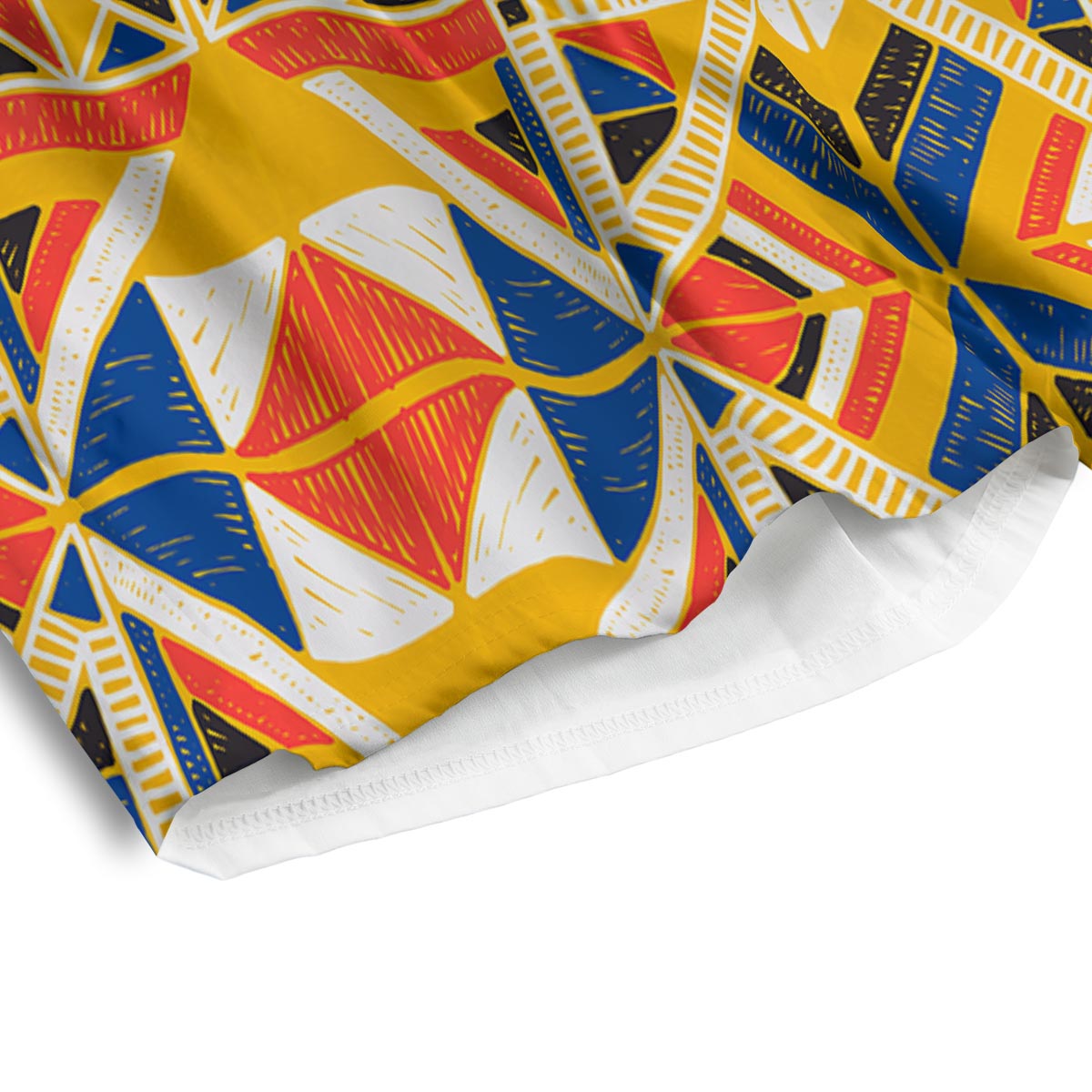 Tribal African Ethnic Sunset Print Pattern Men's Athletic Shorts