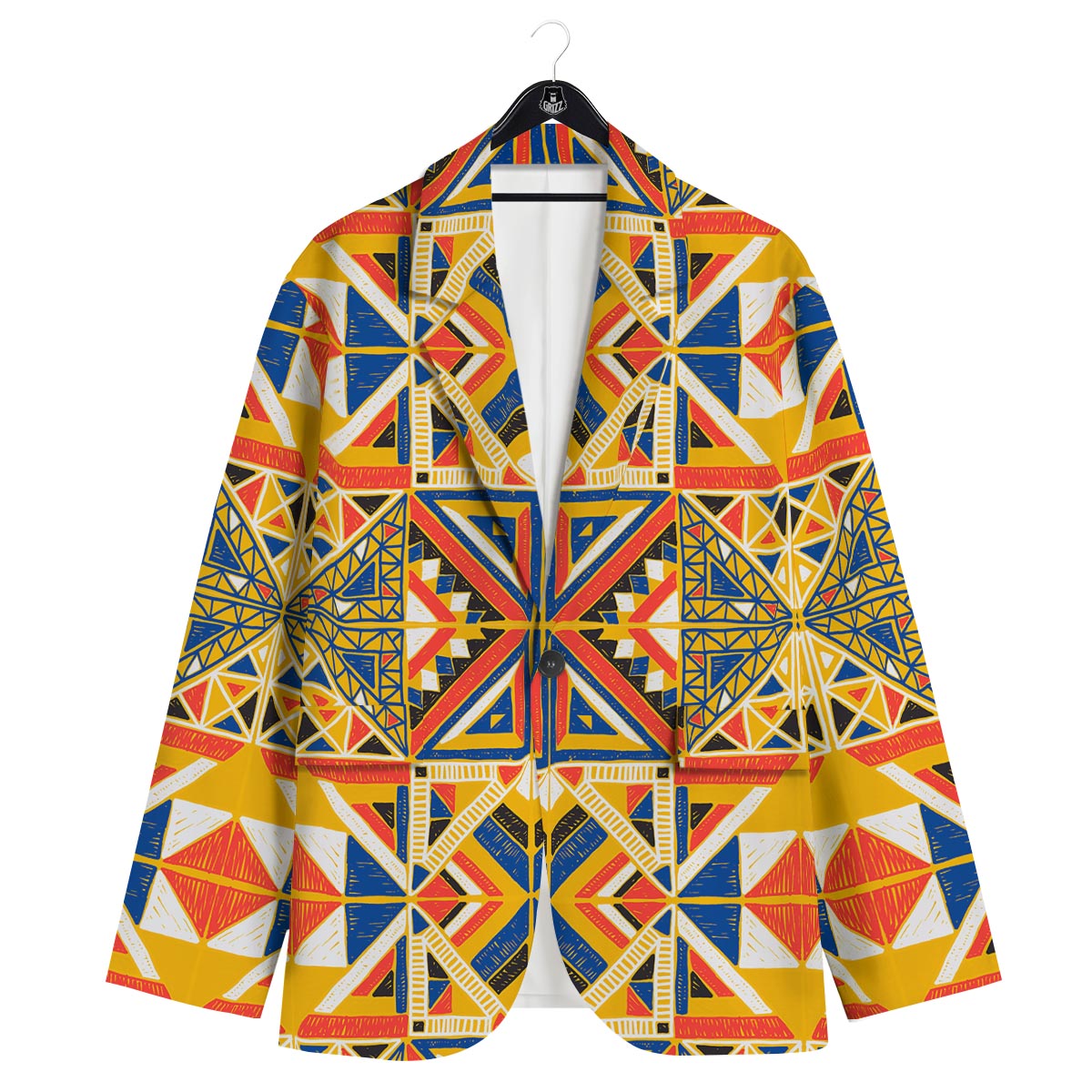 Tribal African Ethnic Sunset Print Pattern Men's Sport Coat-grizzshop