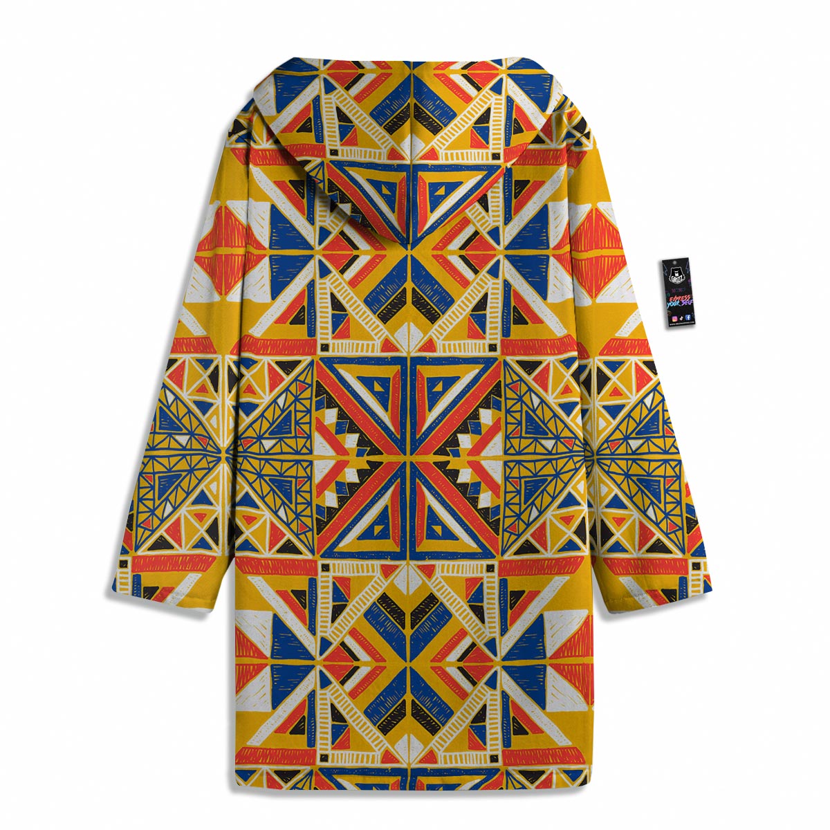 Tribal African Ethnic Sunset Print Pattern Men's Windbreaker Jacket-grizzshop
