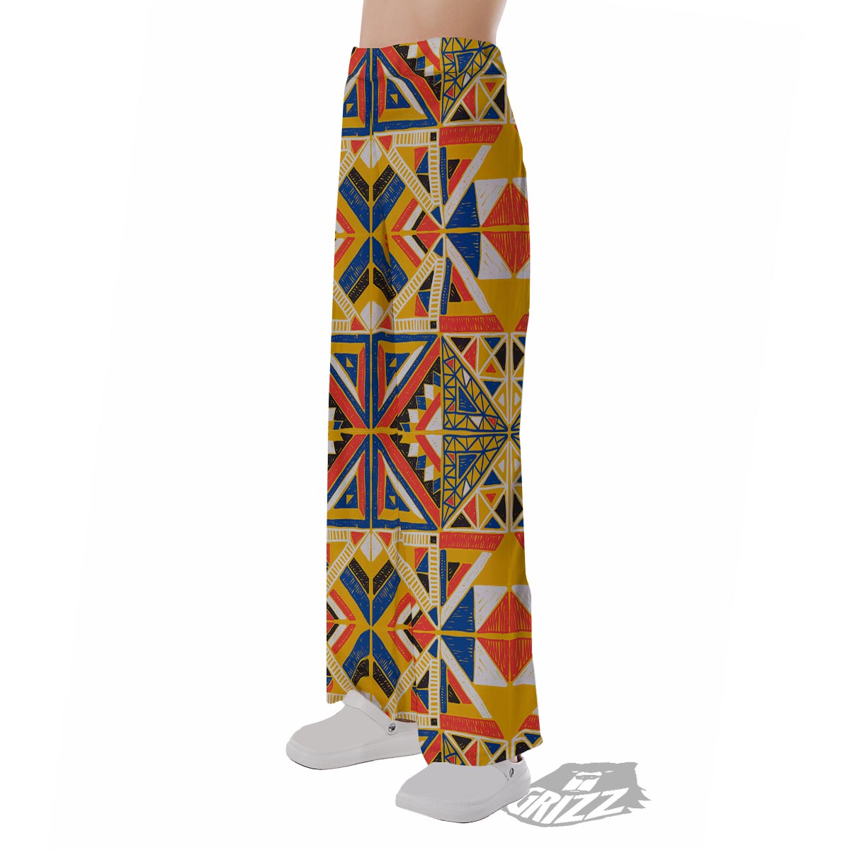 Tribal African Ethnic Sunset Print Pattern Pajama Pants-grizzshop