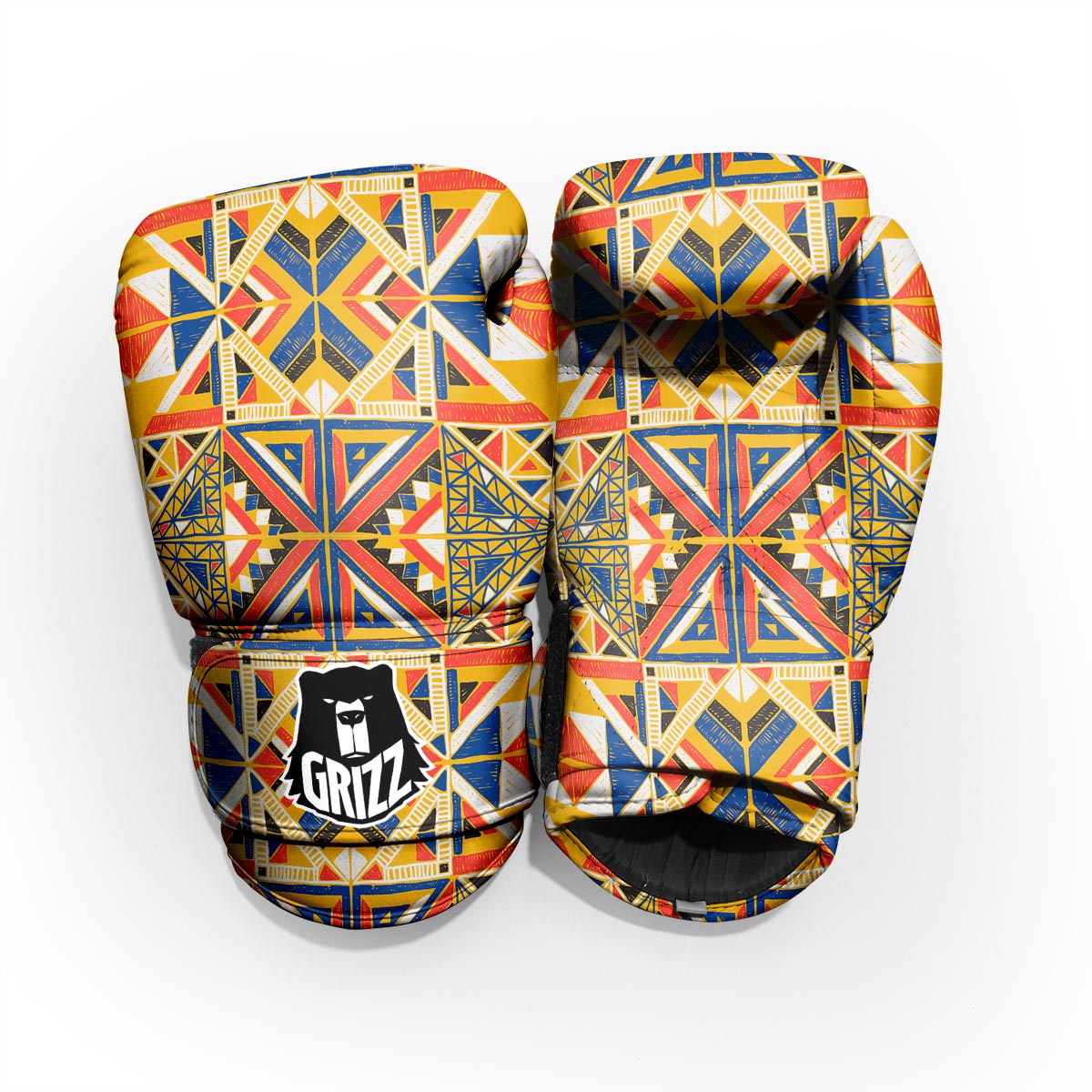 Tribal African Ethnic Sunset Print Pattern Pro Boxing Glove