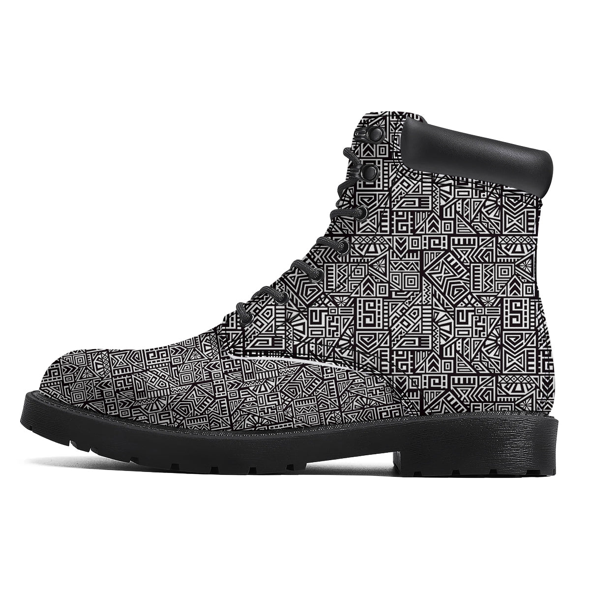 Tribal Ancient Aztec Print Pattern Boots-grizzshop
