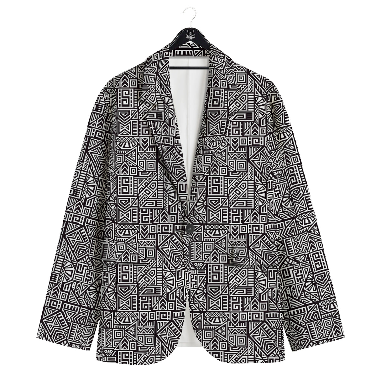 Tribal Ancient Aztec Print Pattern Men's Sport Coat-grizzshop