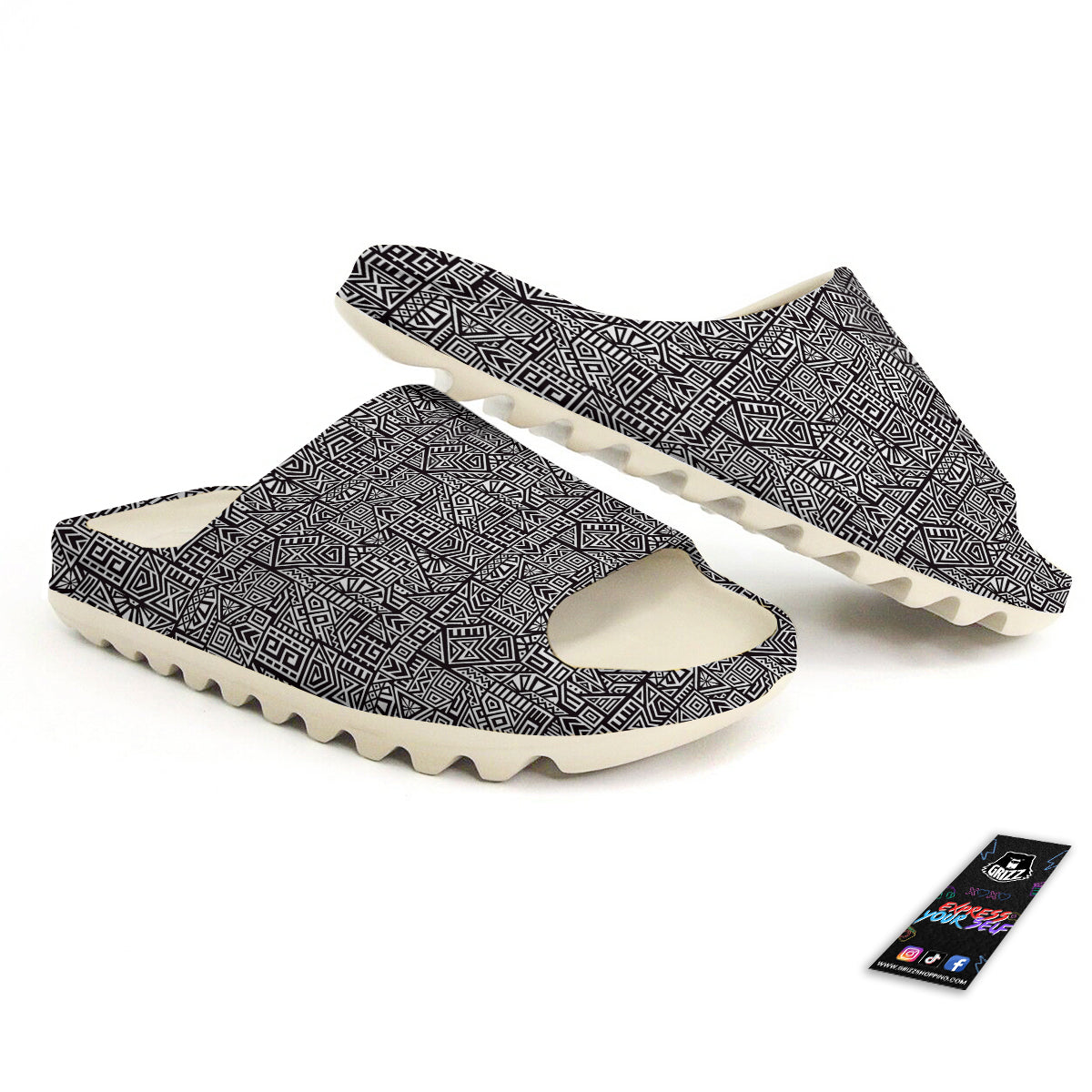 Tribal Ancient Aztec Print Pattern Sandals-grizzshop