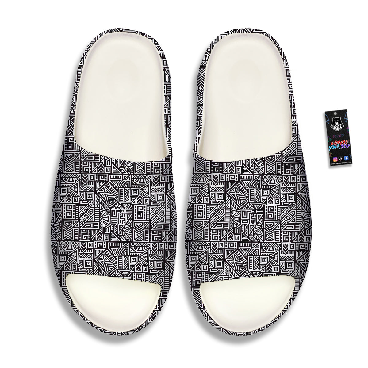 Tribal Ancient Aztec Print Pattern Sandals-grizzshop