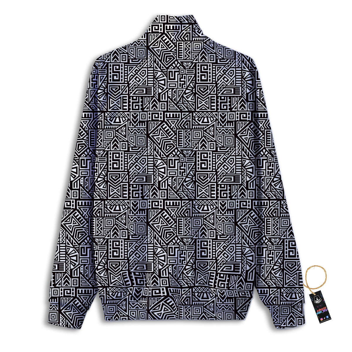 Tribal Ancient Aztec Print Pattern Track Jacket-grizzshop