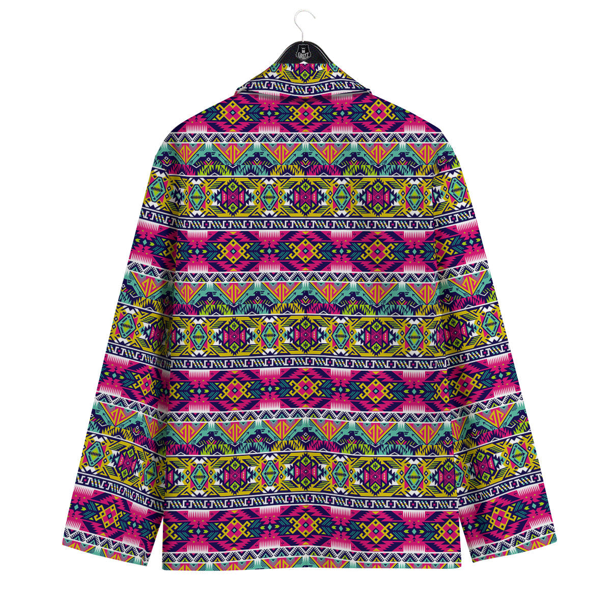 Tribal Aztec Colorful Print Pattern Men's Sport Coat-grizzshop