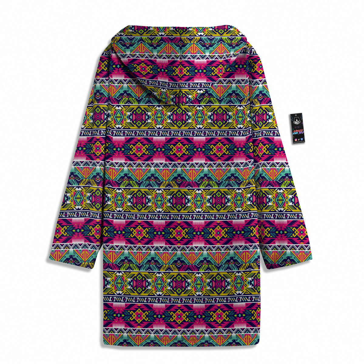 Tribal Aztec Colorful Print Pattern Men's Windbreaker Jacket-grizzshop