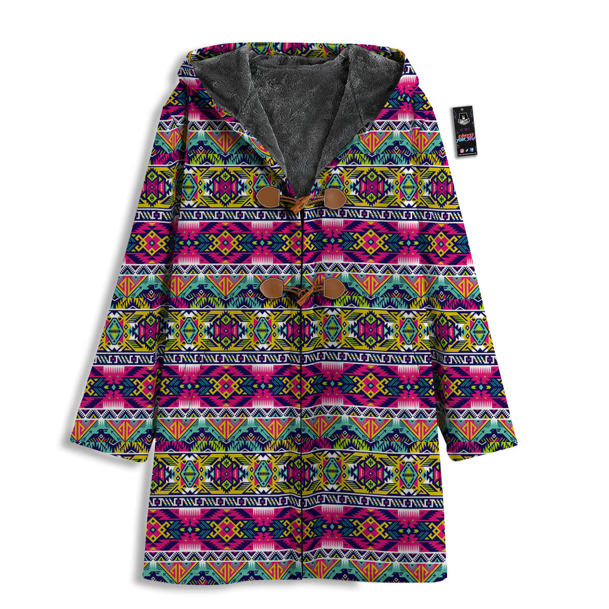 Tribal Aztec Colorful Print Pattern Men's Windbreaker Jacket-grizzshop